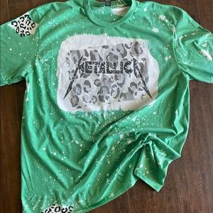 Metallica leopard bleached t-shirt